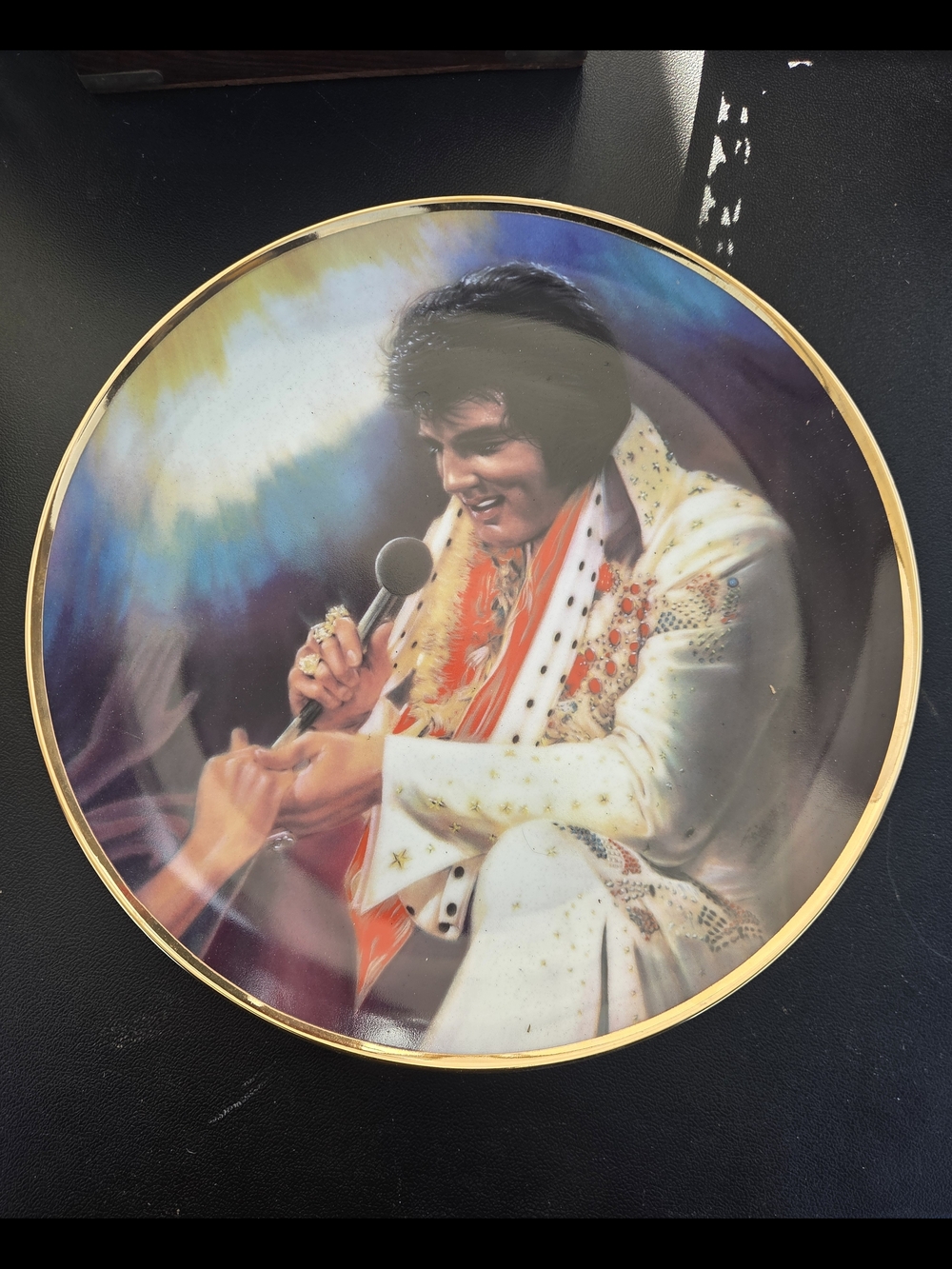 Elvis Presley Collecruble Gold Rim Plate - Loving You No. 8
